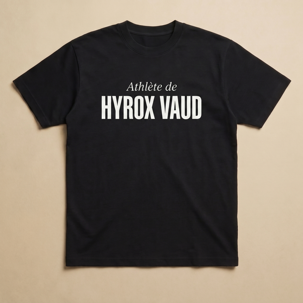 Noir - Athlete de - Hyrox Vaud Tee