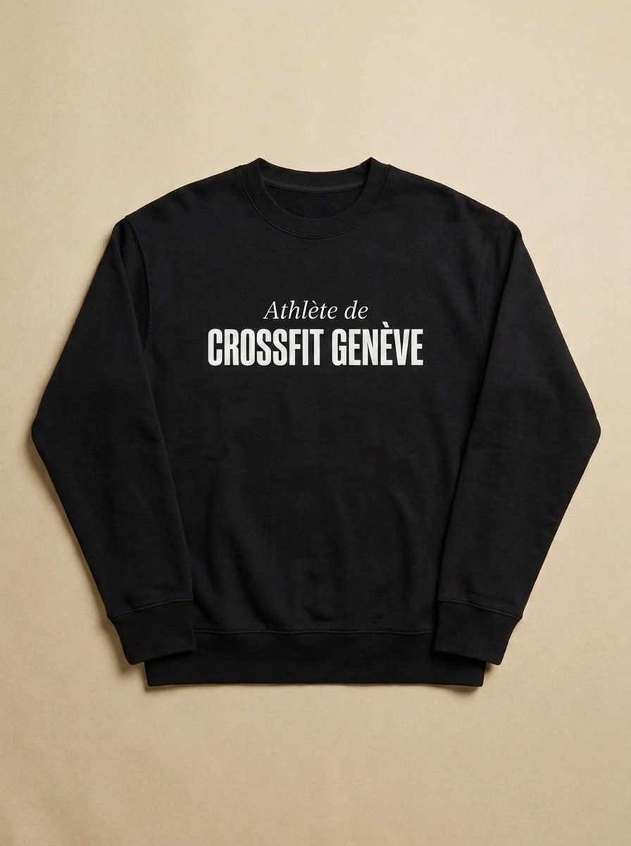 Noir - Athlete de - CrossFit Geneve Sweatshirt