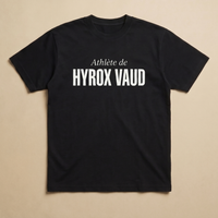 Noir - Athlete de - Hyrox Vaud Tee