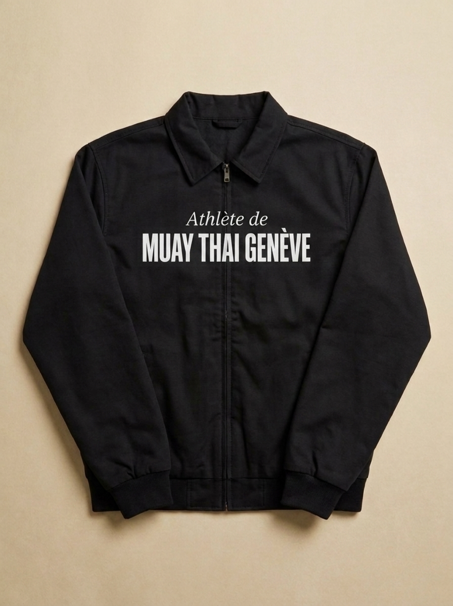 Noir - Athlete de - Muay Thai Geneve Veste