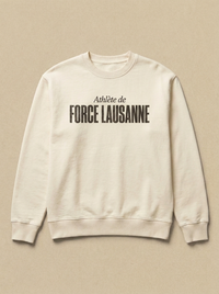Blanc - Athlete de - Force Lausanne Sweatshirt