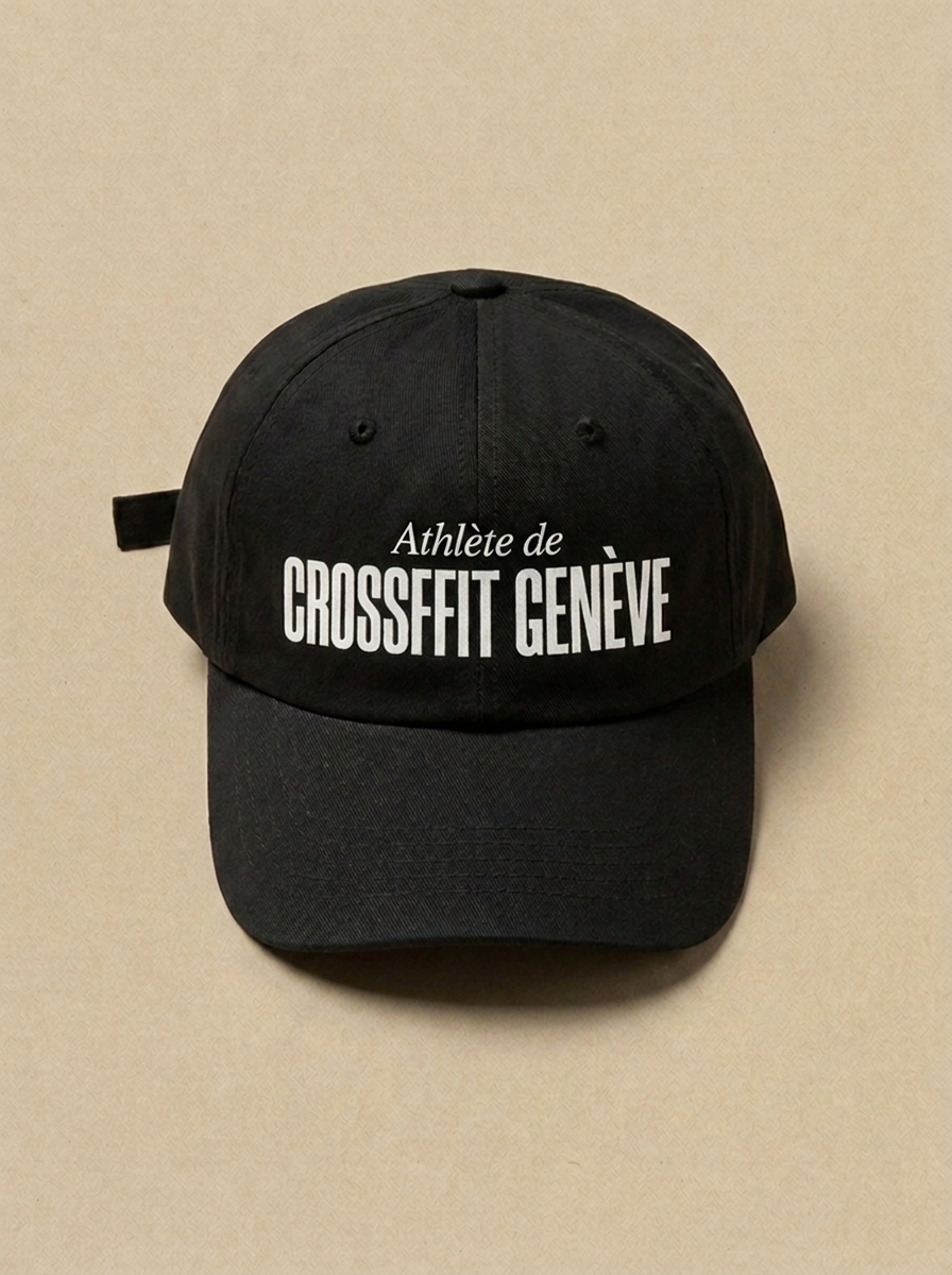 Noir - Athlete de - CrossFit Geneve Casquette