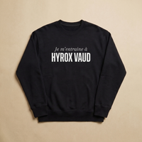Noir - Je m'entraine a - Hyrox Vaud Sweatshirt