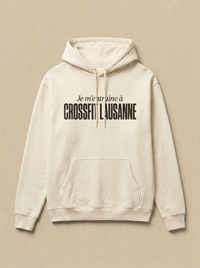 Blanc - Je m'entraine a - CrossFit Lausanne Hoodie