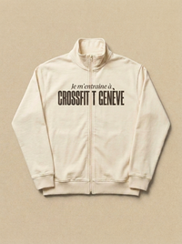 Blanc - Je m'entraine a - CrossFit Geneve Veste