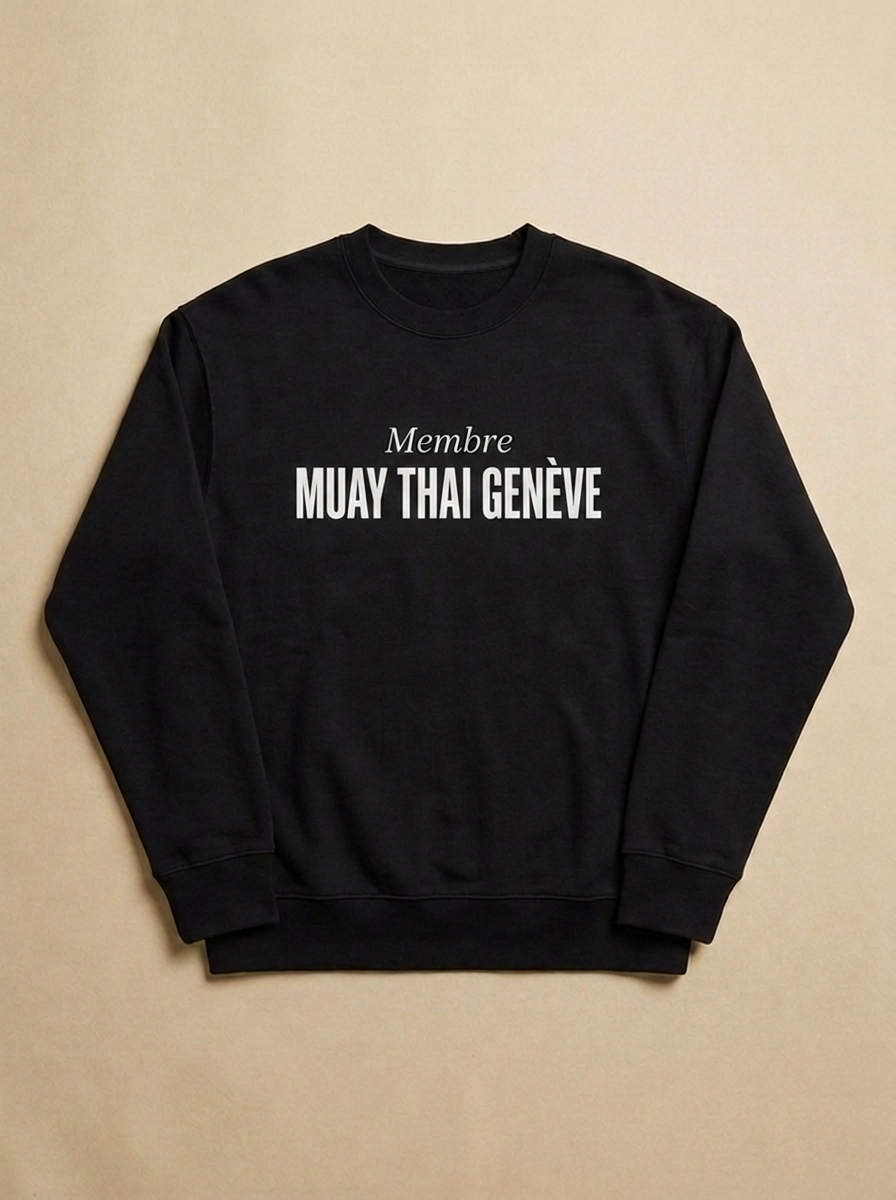 Noir - Membre - Muay Thai Geneve Sweatshirt